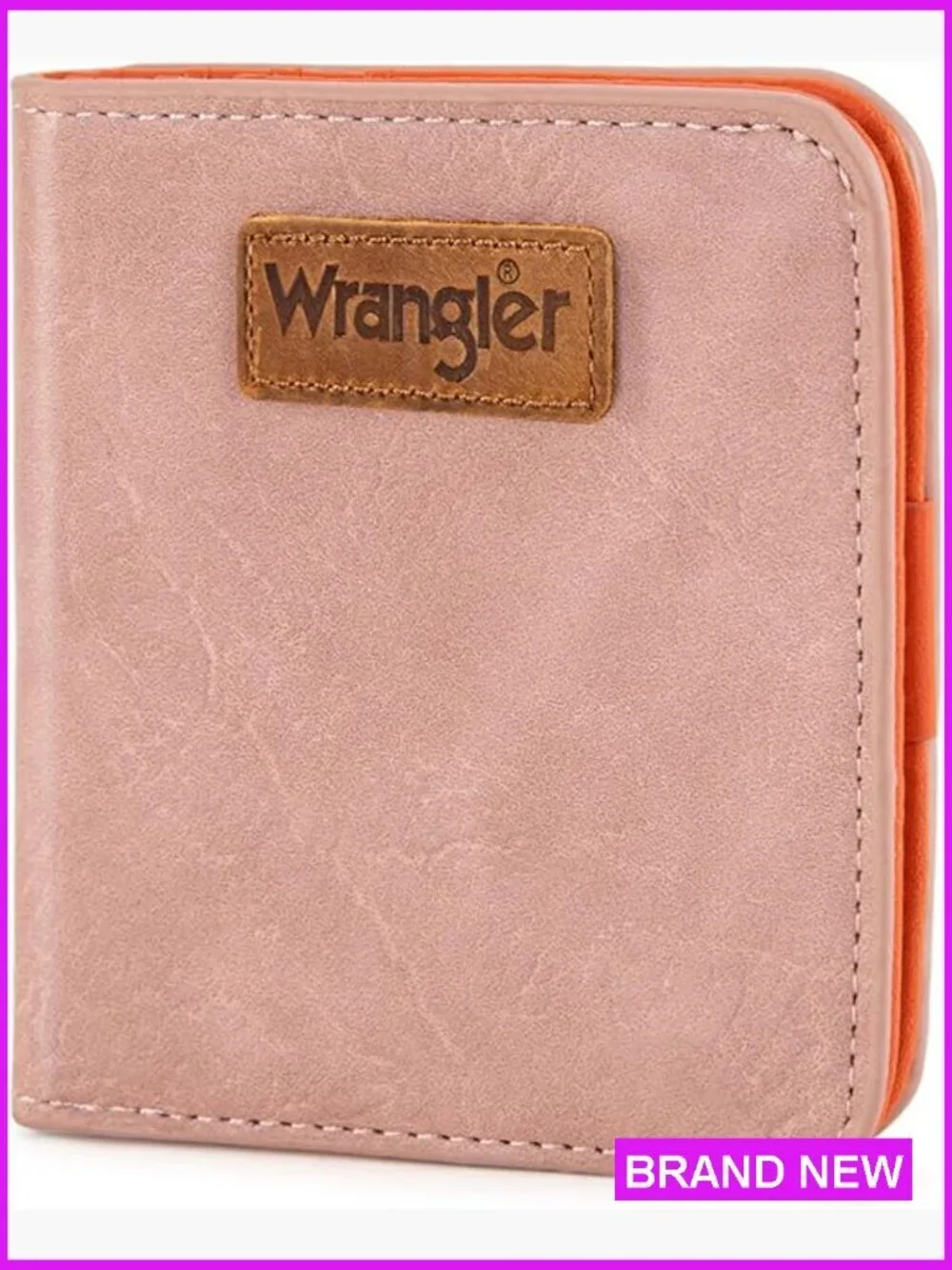 Pink Mini Wallet RFID Lining Coin Purse Small Bifold Card Case Money Organizer